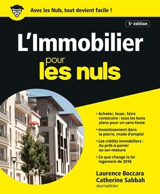 Livre Amazon sur l'immobilier - L'immobilier pour les nuls